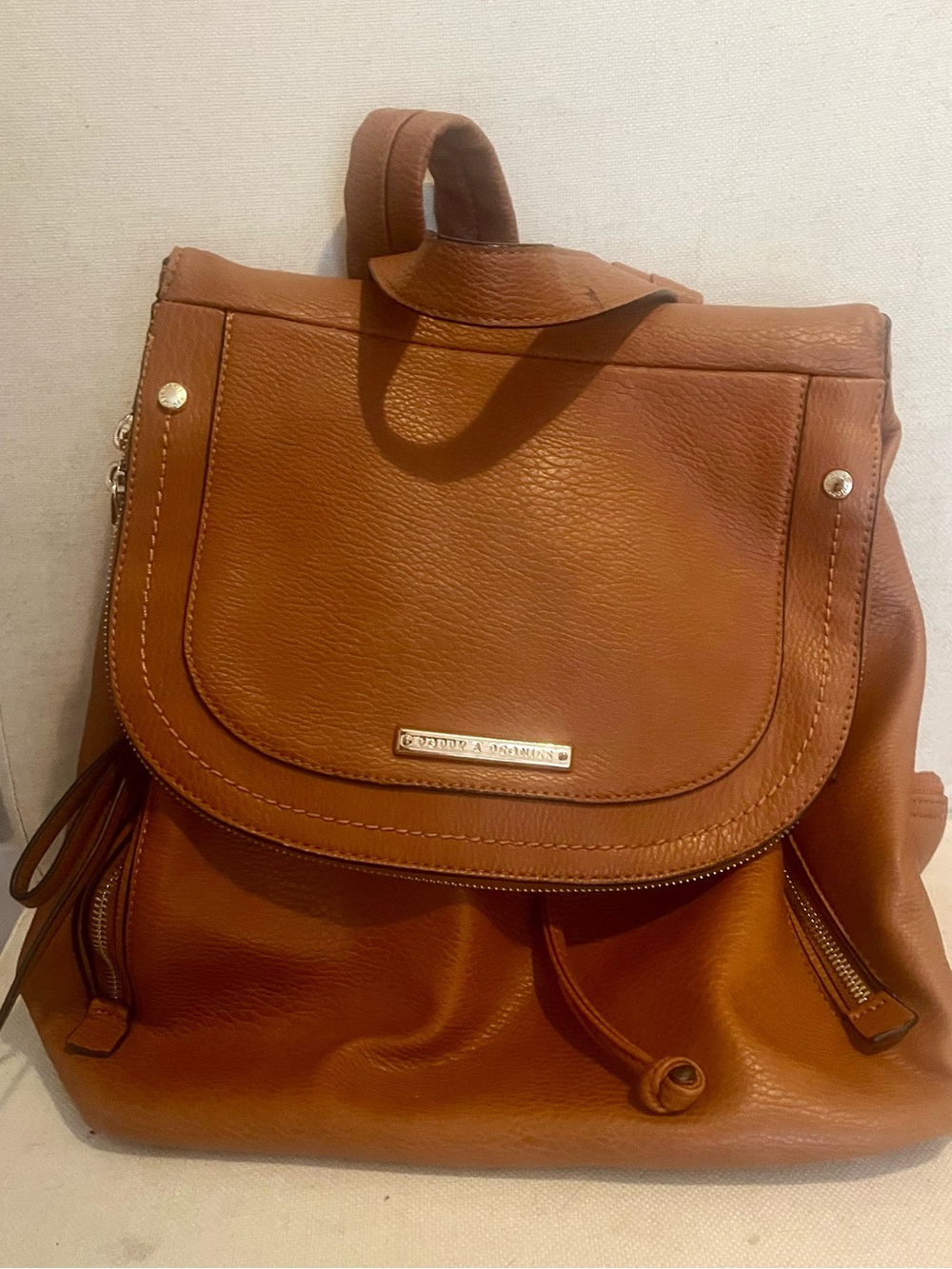 POPPY & PEONIES drawstring flap backpack